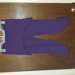 Lucky family purple yoga pants